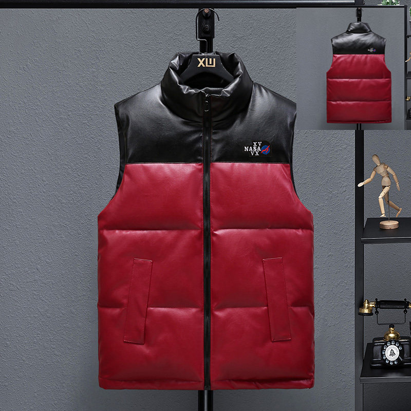 冬季男装pu皮棉马甲韩版潮流修身加厚休闲青少年保暖背心马夹外套,工业油品/胶粘/化学/实验室用品,实验室漏斗,淘宝优惠券,粉丝福利购,淘宝优惠卷