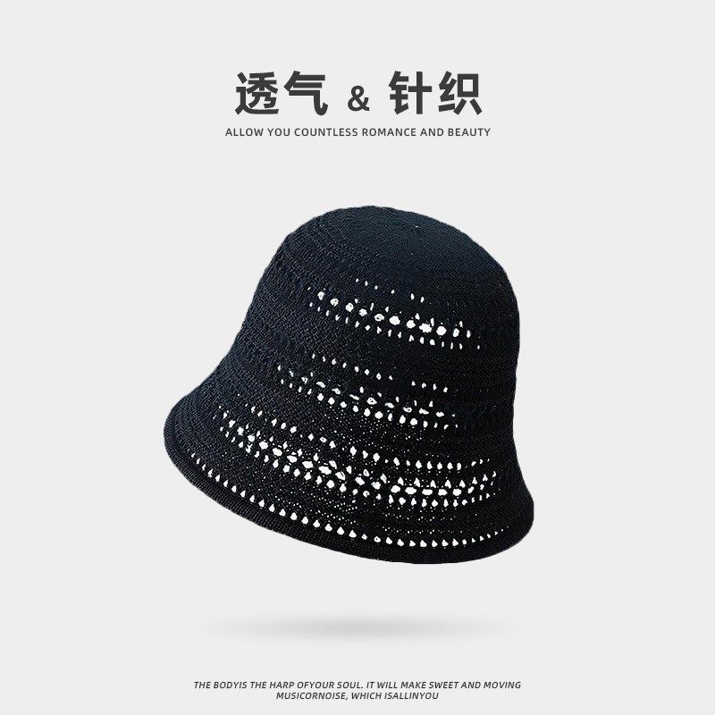 韩版镂空水桶帽女2024新款大头围手工针织渔夫帽百搭显脸小盆帽潮,工业油品/胶粘/化学/实验室用品,实验室漏斗,淘宝优惠券,粉丝福利购,淘宝优惠卷