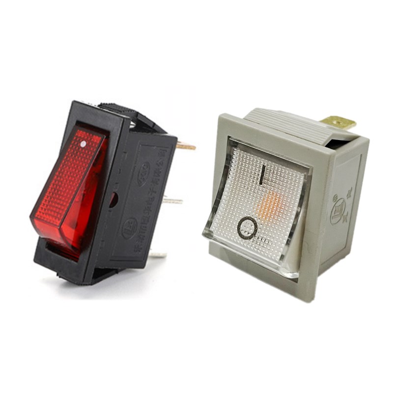 通用型多功能料理锅开关配件配大全电饭锅电炒锅按键带灯铜脚