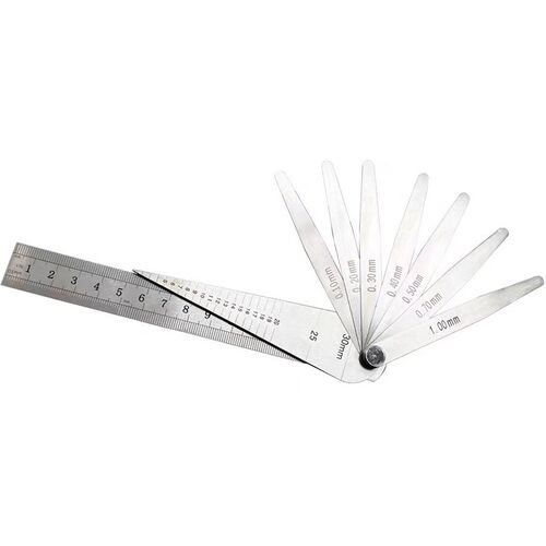 铁路塞尺轨缝尺锥形尺轨道间隙斜塞尺楔形尺不锈钢三角尺0.1-30mm