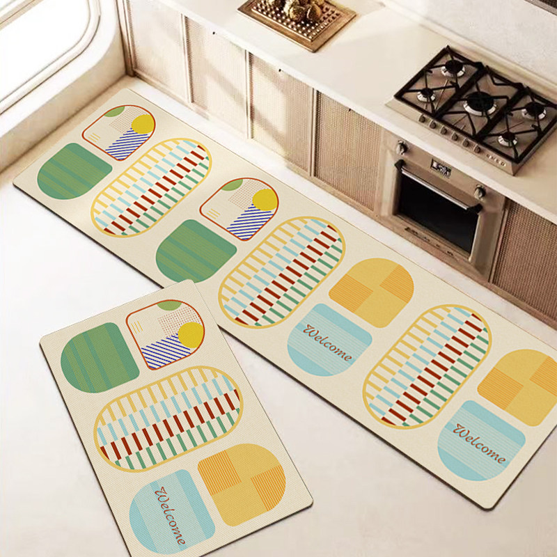 厨房地垫吸水吸油可擦耐脏防滑防油厨房地毯垫硅藻泥家用门口脚垫,居家布艺,厨房地垫,淘宝优惠券,粉丝福利购,淘宝优惠卷