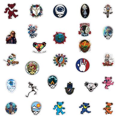 新品100PCS Cool The Grateful Dead Stickers Aesthetic for Lap