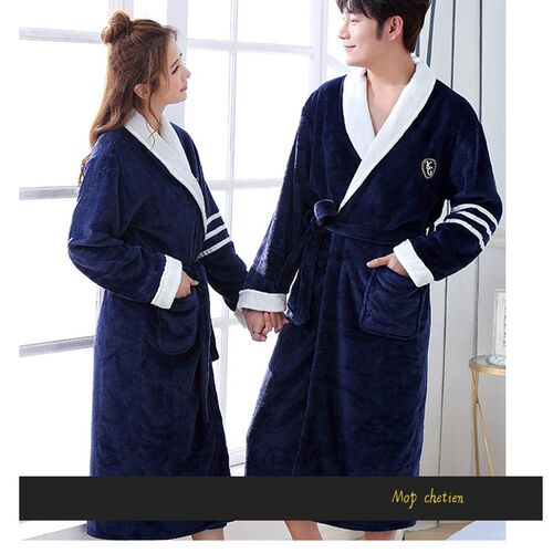 好货Coral Fleece Male  Autumn Winter Flannel Warm Sleepwear