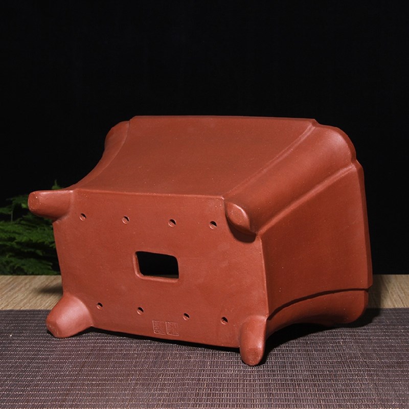 宜兴紫砂花盆长方形盆景盆四方马槽多肉植物陶瓷花盆室内花卉盆栽