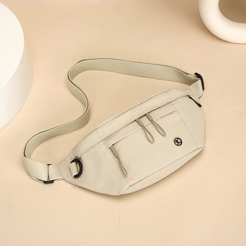 2025新款胸包女轻便百搭休闲腰包简约女士单肩斜挎包尼龙布包小包