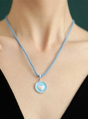 7.12#宝家高定925纯银唐草纹抽拉手工编织绳项链女小众设计高级感