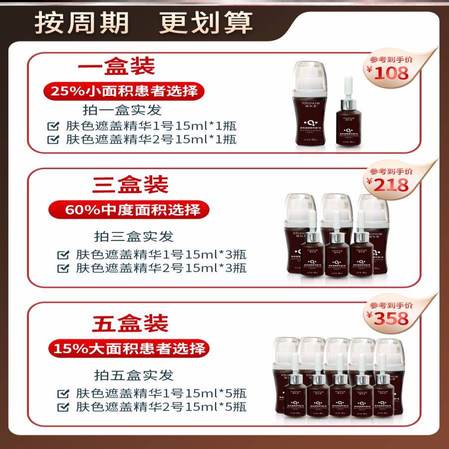 好货白遮瑕外用黑色素生长白斑专用遮盖液脸部盖脱林