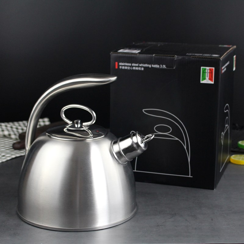 3L Steel Boil Water Kettle 304 Whistle Will Capacity Boiling