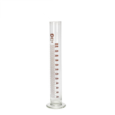 好货玻璃刻度量筒5 10 25 50 100 250 500 1000 2000ml直型量杯耐