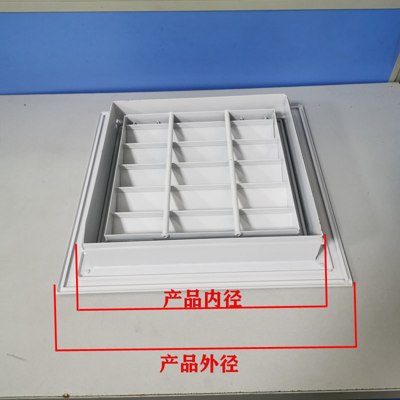 好货现货铝合金门铰式百叶通风口百叶窗空调回风出风检修口可打开