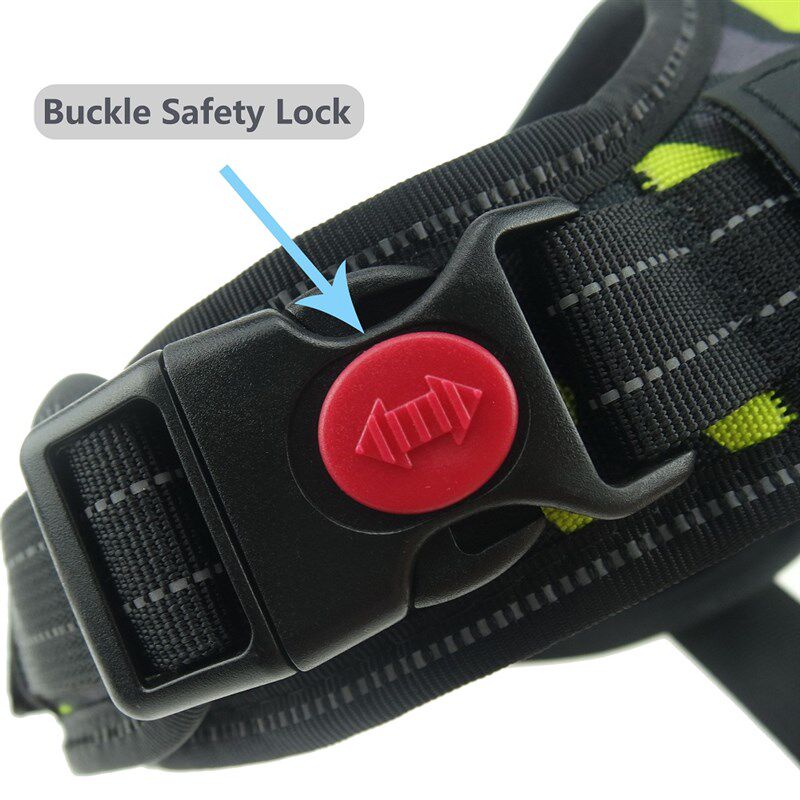 极速.Reflective Nylon Pet Dog Harness All Weather Service Do