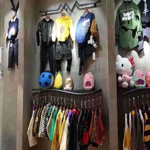 服装店女装童装货架展示架上墙正侧挂组合铁艺壁挂式衣架墙壁挂钩