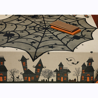 极速Halloween Decorations Home Lace Spider Web Lace Tableclo
