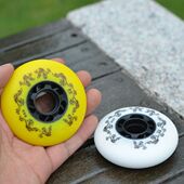 Set Sliding Inline Wheels 4Pcs Hardness Skates 90A Roller