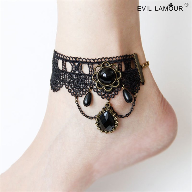 Retro old l anklet womens fashion temperament simple access