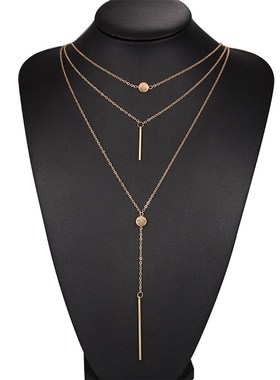 Clavicle Chain Short Necklace Pendant Sweater Chain
