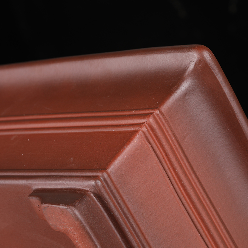 紫砂花盆精品长方形桌面盆景盆榕树假山造景仿古创意陶瓷园艺家用