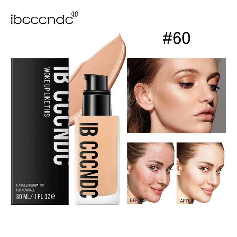 极速Base Makeup Liquid Foundation Whitening Concealer Half