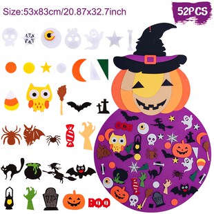 Ghost 极速Halloween Pendants Pumpkin Ornaments Felt Cat