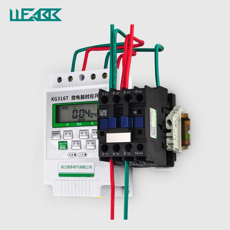 新品定时器微电脑时控开关三相增氧机水泵L定时自动断电时间控制