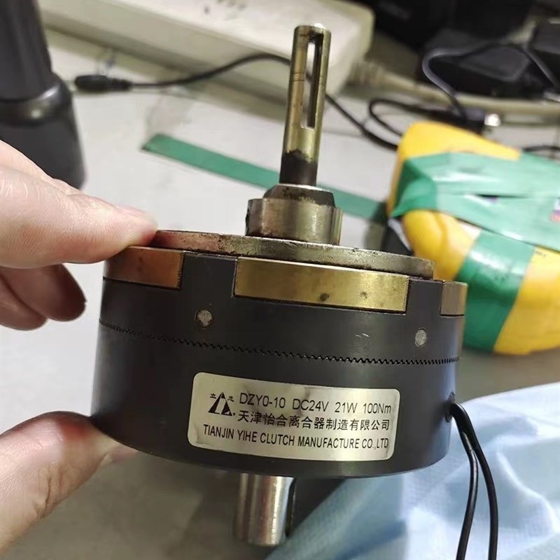 新品天津怡和栅栏机地铁电磁离合器制动器牙z嵌DZY0-10 DC24V 100