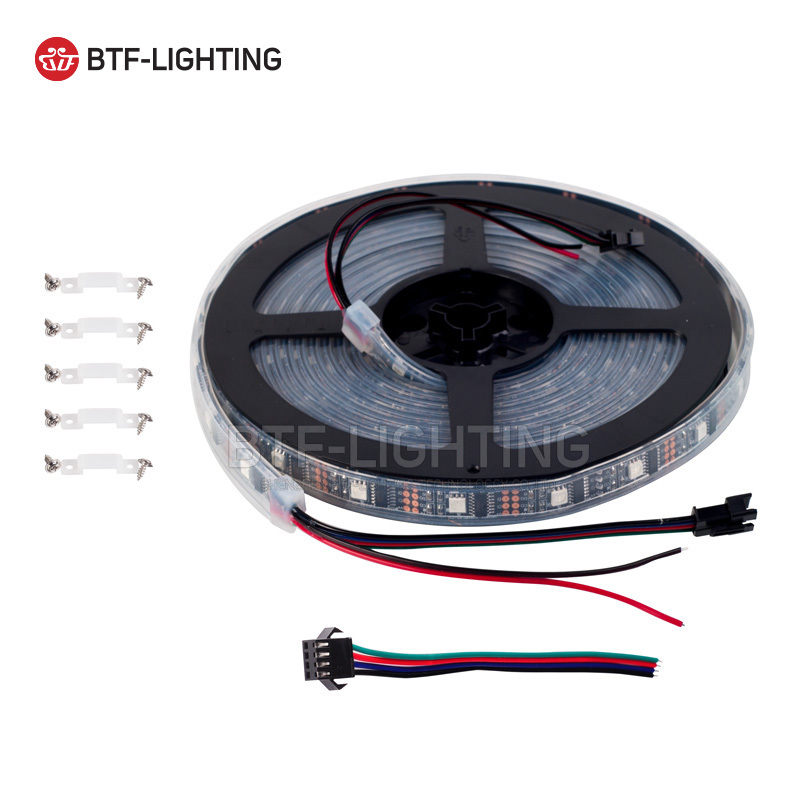 精品led全彩灯条WS2801 5050贴片双信号WS2801Qic幻彩DC5V软灯带