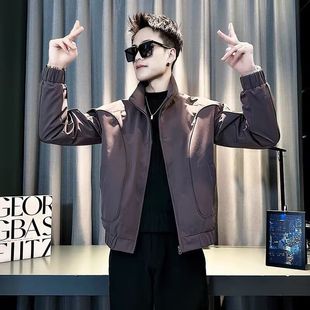 春秋款百搭夹克男款高级感潮牌衣服2025新款痞帅炸街外套潮流男装