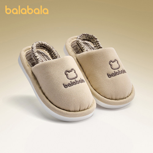 巴拉巴拉儿童拖鞋亚麻拖鞋男女童