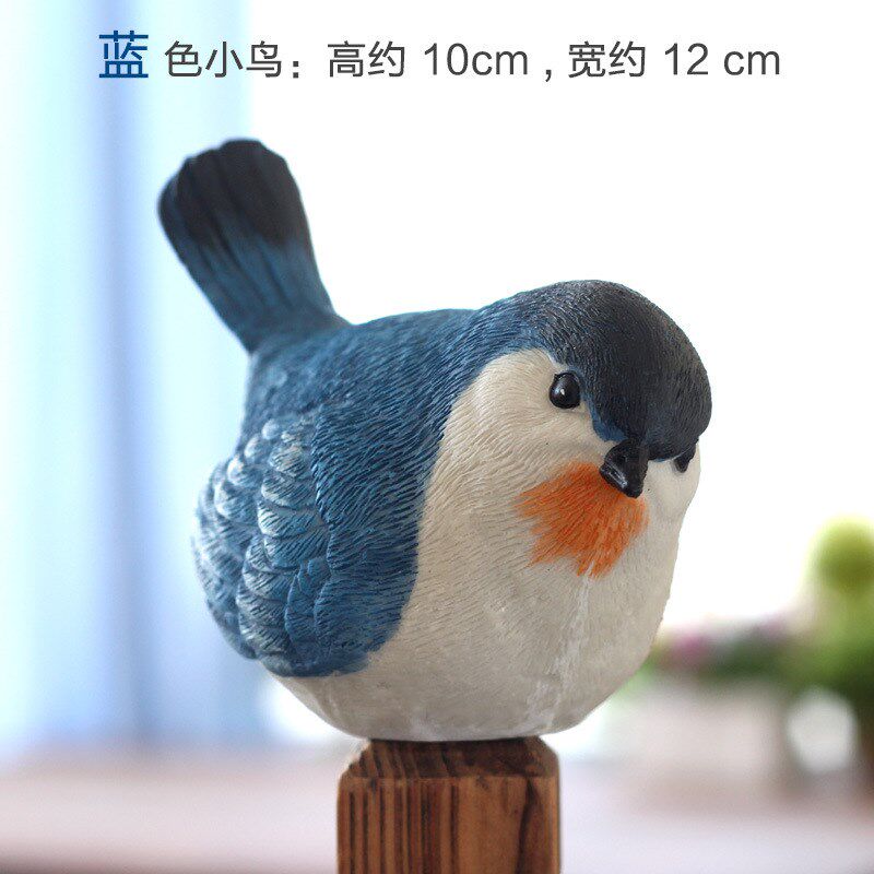 现货速发创意户外花园园艺庭院台家居摆设酒柜装饰品树脂小鸟摆极