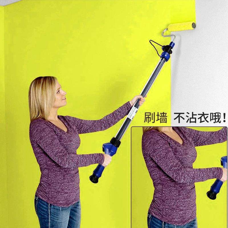 现货速发自吸式刷墙工具乳胶漆伸缩杆滚筒刷漆刷子油漆涂料刷子刷