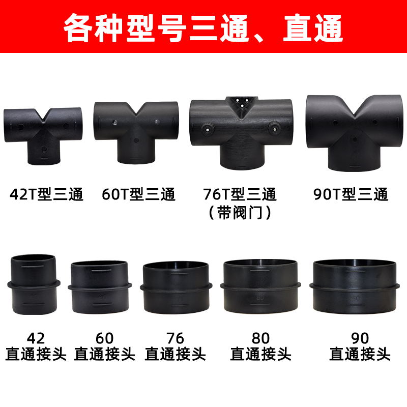 现货速发柴暖驻车加热器气暖改装76出风口变径0三通42直通风头配