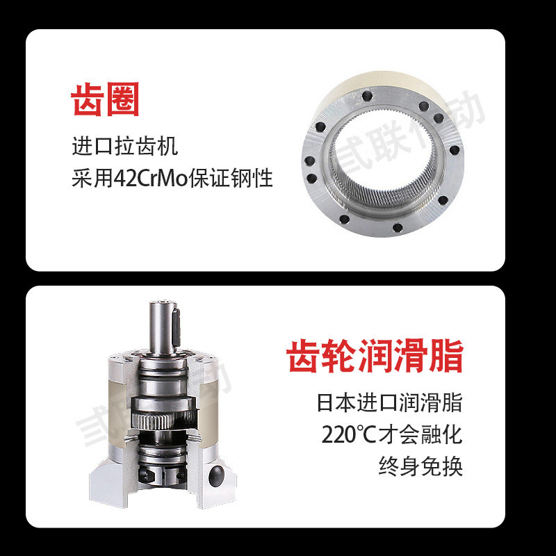 现货速发精密行星齿轮减速机60 80 0 86步进减速器400W/750W伺服