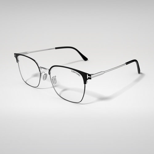 【2025新款】TOM FORD眼镜架 商务半框男士近视眼镜 FT6054-D-B