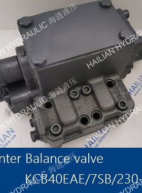 COUNTER BALANCE VALVE KCB40EAE/7SB/230锚机平衡阀A6VM107马达
