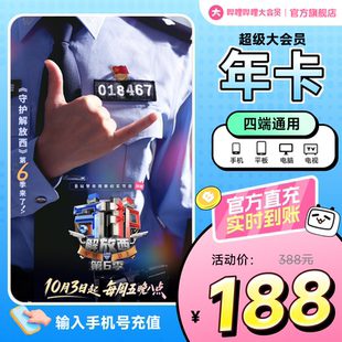 B站电视12个月 哔哩哔哩超级大会员年卡 支持电视端