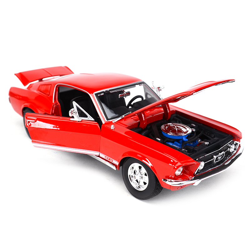 推荐Maisto 1:18 1967 Ford Mustang GTA Fastback Sports Car St