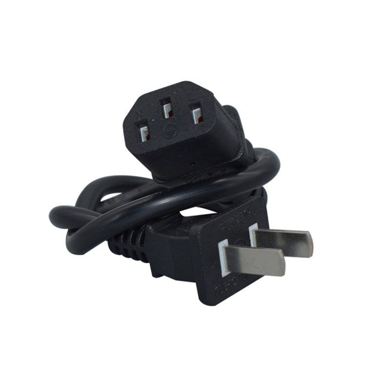 极速国标两扁脚转品字方口C13电源线10A250VQ纯铜适配电脑显示器