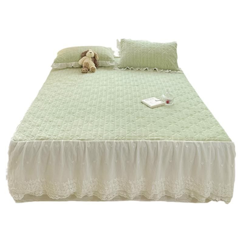 极速2022冬季新款牛奶绒床裙三件套公主风法兰Q绒花边床单保暖防,床上用品,床裙,淘宝优惠券,粉丝福利购,淘宝优惠卷