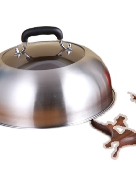 极速圣斐罗蒸锅锅盖高盖不锈钢家用加高28cmH30cm32CM27盖子炒锅