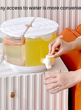 极速5500mlf Cold Water Jug Household Can Rotate With Faucet