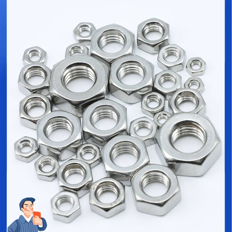 极速201b不锈钢螺母/六角螺帽 M1.4 1.6 2 2.5 3 4 5 6 8 10 12 1