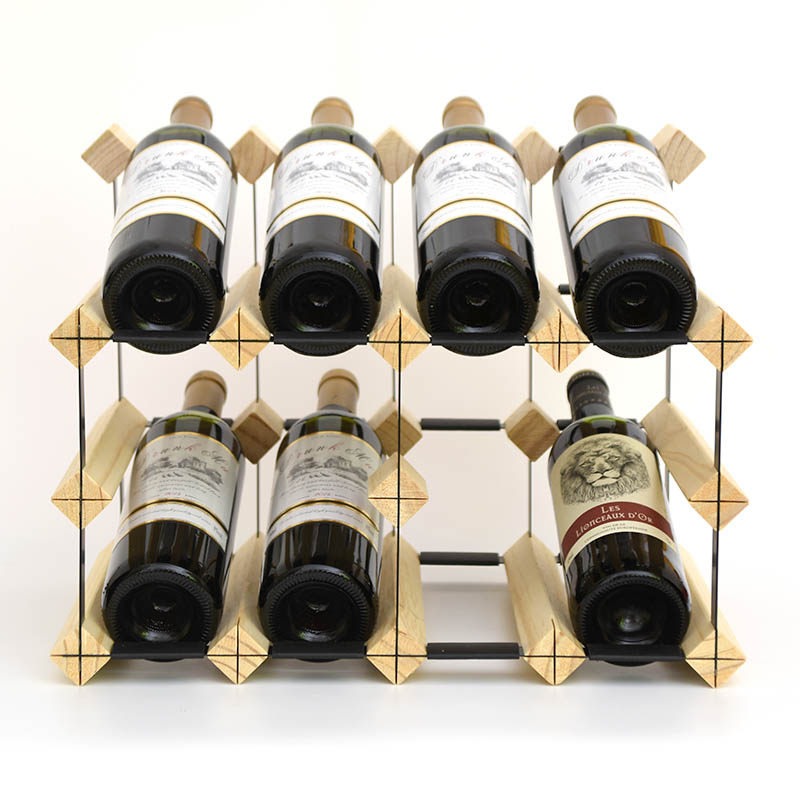 极速酒架实木木质创意斜放红酒架定制家用饭厅P客厅酒吧葡萄酒酒