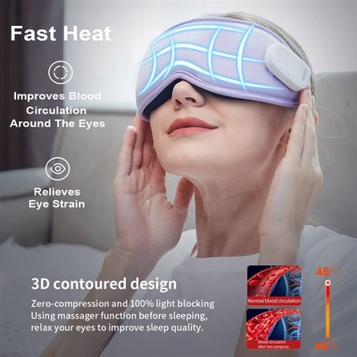 极速Eye Mask for Sloeep Improve Rechargeable Hot Compress Ey