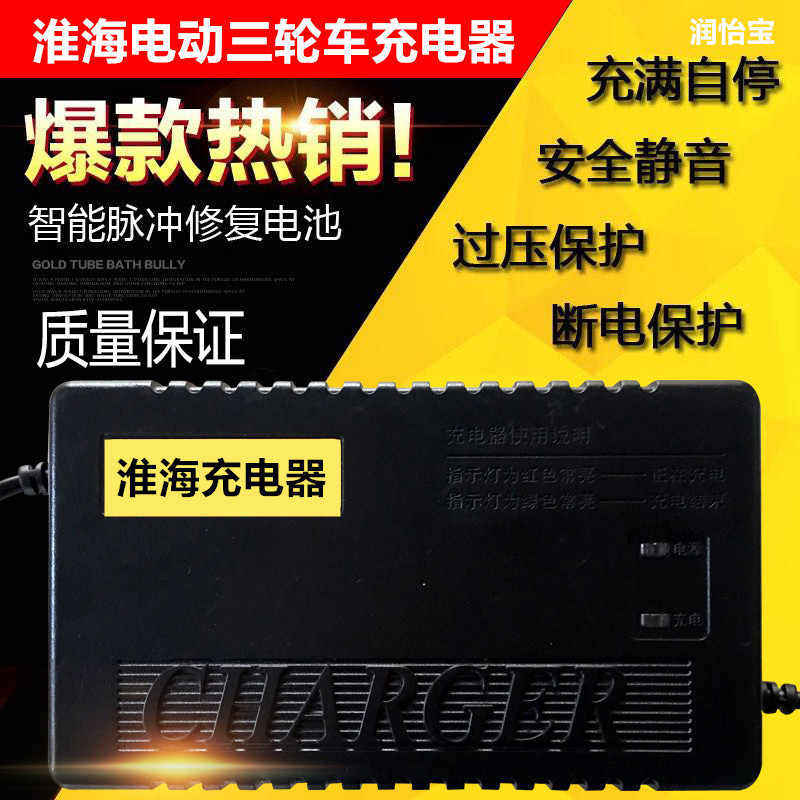 极速淮海电动三轮车电瓶充电器48V20AH60V40AH72V50AH48VW60AH35A