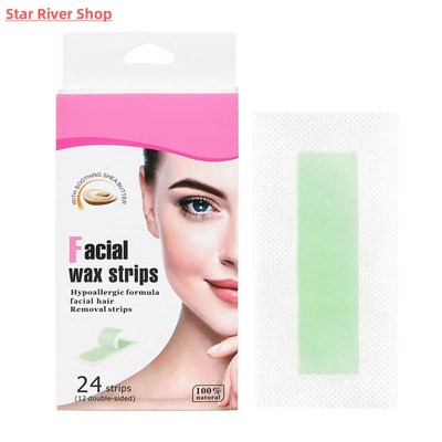 极速24Pcs Summerl Professional Hair Removal Wax Strips For d