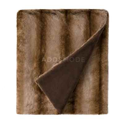 极速新款c美式仿皮草加厚毛绒毯子双人沙发盖毯加绒欧式样板房秋