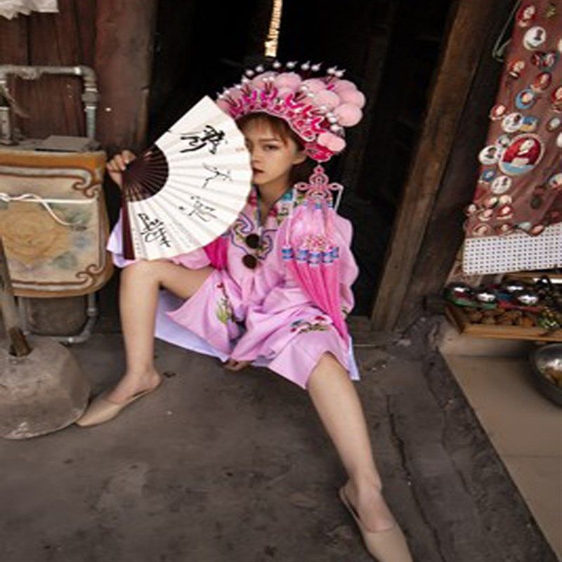 极速戏剧戏曲盔头绒球p影楼摄影走秀主题服装新娘成人拍照七星凤,女装/女士精品,民族服装/舞台装,淘宝优惠券,粉丝福利购,淘宝优惠卷