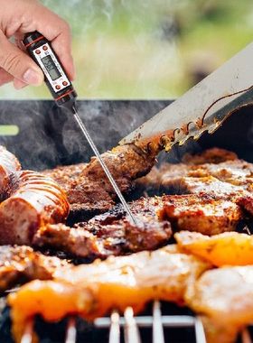 极速Kitchen Digital BBQ Food Thermometer MNeat Cake Candy Fr