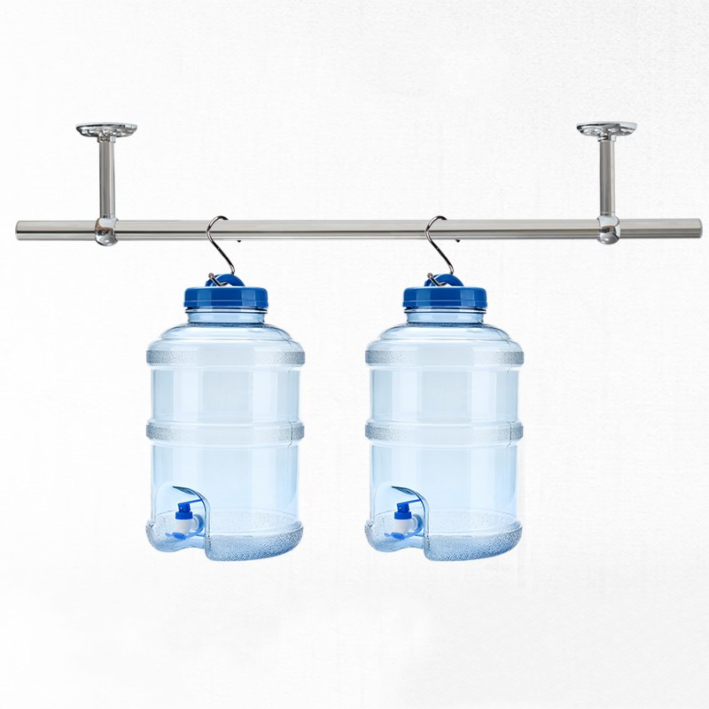 极速定制304不锈钢固定式v晾衣杆阳台顶装晒衣杆单杆晾衣架加厚吊