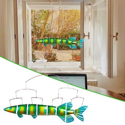 极速Floating Metaln Tropical Fish Detachable Metal Fish Wind